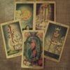 Tarot Rider Waite Dorado 12x7cm – Elegancia y Autenticidad en Cada Lectura
