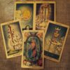 Tarot Rider Waite Dorado 12x7cm – Elegancia y Autenticidad en Cada Lectura