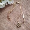 Collar en Acero Inoxidable Oro con Trébol de Cuatro Hojas – Símbolo de Suerte y Prosperidad