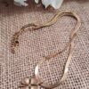 Collar en Acero Inoxidable Oro con Trébol de Cuatro Hojas – Símbolo de Suerte y Prosperidad