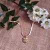 Collar en Acero Inoxidable Oro con Trébol de Cuatro Hojas – Símbolo de Suerte y Prosperidad