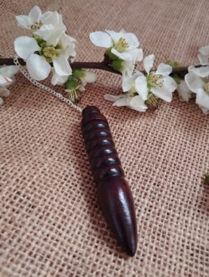 🔮✨ Péndulo ISIS 7 Potencias de Madera de Nogal – Energía y Equilibrio ✨🔮