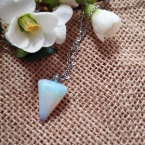 🔮✨ Péndulo Hexagonal de Ópalo – Intuición y Energía Sutil ✨🔮