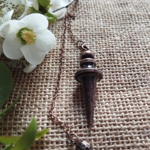 🔮✨ Péndulo Karnak de Cobre Vintage – Precisión y Energía Ancestral ✨🔮