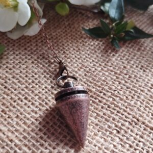 🔮✨ Péndulo Cónico Macizo en Cobre Vintage – Precisión y Energía ✨🔮