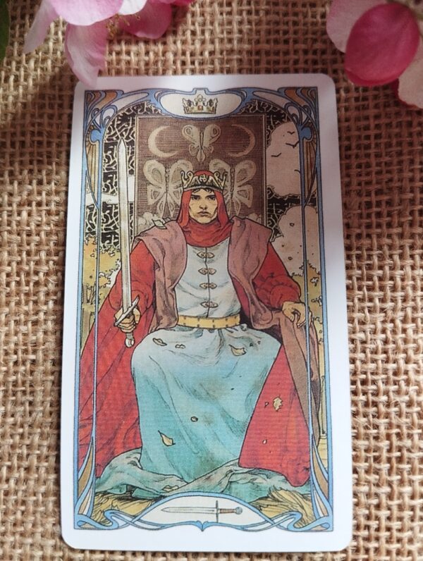 🌟🎴 Tarot Art Nouveau con Bordes Dorados – Edición en Caja Metálica 🎴🌟