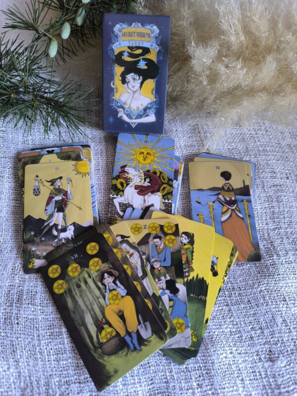 Tarot Secret Mirror – 78 Cartas de Fantasía y Autoconocimiento