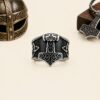Anillo Mjolnir de Thor en Acero 316L nordico Anillo Mjolnir de Thor en Acero 316L