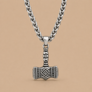 Colgante Martillo de Thor Mjolnir en Acero 316L – Runa de Odín