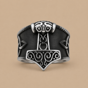 Anillo Mjolnir de Thor en Acero 316L – Anillo Vikingo Unisex
