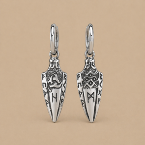 Pendientes Valknut Vikingos – Diseño Nórdico en Acero Inoxidable
