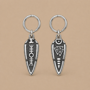 Pendientes Gungnir de Odín – Pendientes Vikingos de Acero Inoxidable