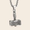 Colgante Mjolnir de Thor con Nudo Celta detalle Colgante Mjolnir de Thor con nudo celta en acero inoxidable 316L