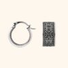 Pendientes de aro labrados en plata 925