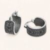 Pendientes de aro labrados en plata 925
