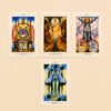 The Great Thoth Tarot – detalle de cartas Cartas The Great Thoth Tarot mostrando ilustraciones simbólicas del tarot esotérico