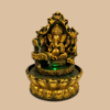 Fuente de Agua Ganesha con Cascada y Luces LED – Decoración Feng Shui Zen