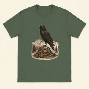 Camiseta Vikinga Raven Cuervo Nórdico