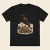 camiseta cuervo negra Camiseta Vikinga Raven Cuervo Nórdico